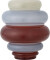 Bloomingville - Annhelene Vase - Multifarvet - Glas - H 24 Cm