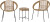 Bloomingville - Dudine Loungesæt - Udendørs - Natur - Polyrattan - 3 Dele