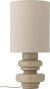 Bloomingville - Fabiola Bordlampe - Natur - Glas - H 51 Cm
