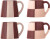Bloomingville - Floki Krus - Rosa - Stentøj Keramik - 280 Ml - 4 Stk