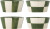 Bloomingville - Floki Skåle - Grøn - Stentøj - Ø 13 5 Cm - 4 Stk
