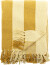 Bloomingville - Frello Plaid Tæppe - Gul - 160X130 Cm - Bomuld