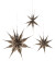 Bloomingville - Ilo Julestjerner - Papir - Brun - Fscmix - 3 Stk