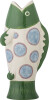 Bloomingville - Irving Vase - Fisk - Multifarvet - Stentøj Keramik