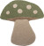 Bloomingville Mini - Mushroom Gulvtæppe Til Børn - Grøn - Uld