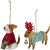 Bloomingville - Monty Juleornamenter - Hunde - Uld - 2 Stk