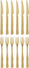 Bloomingville - Ollin Grillbestik Sæt - Guld - Rustfri Stål - 12 Dele