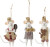 Bloomingville - Peo Ornamenter - Brun - Uld - 3 Dele
