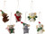 Bloomingville - Peo Juleornamenter - Mus - Grøn - Uld - 6 Stk