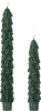 Bloomingville - Ponza Jule Kronelys - Led - Grøn - 18 5 24 5 Cm