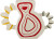 Bloomingville - Samila Vase - Multifarvet - Stentøj - H 26 Cm