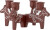 Bloomingville - Siffer Adventsstage - Rød - Polyresin - 23 Cm