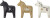 Bloomingville - Siffer Lysestage - Hvid - Polyresin - 3 Stk
