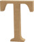 Bogstav I Træ - T - Stort Bogstav - H 8 Cm