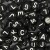 Bogstavperler - A-Ø - Ø 7 Mm - Hulstr 1 2 Mm - Sort - 165 G