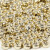 Bogstav Perler - Ø 7 Mm - Hulstr 1 2 Mm - Guld - 21 G