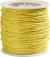 Bomuldssnor - Tykkelse 1 Mm - Gul - 40 M