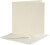 Brevkort - Kort Str 12 5X12 5 Cm - Kuvert Str 13 5X13 5 Cm - Råhvid - 10 S