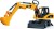 Bruder - Cat Hjulgravemaskine - Str 1 16 - 02445