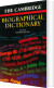 Cambridge Biographical Dictionary - English Book
