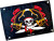 Liontouch - Piratflag - 100X70 Cm - Captain Cross