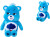 Care Bears - Grumpy Bear - 23 Cm