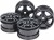C-Shaped 10-Spoke Wheels Black 4Pcs - 51659 - Tamiya