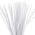 Chenille - L 30 Cm - Tykkelse 4 Mm - Hvid - 50 Stk
