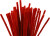 Piberensere - L 30 Cm - B 6 Mm - Rød - 50 Stk