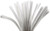 Chenille Piberensere - L 30 Cm - Tykkelse 9 Mm - Hvid - 25 Stk