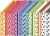 Karton - Flere Farver Rivekarton - A4 - 250 G - 16 Ark - Color Bar