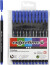 Fineliner Tusch - Tykkelse 0 6-0 7 Mm - Mørk Blå - 12 Stk