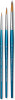 Winsor Newton - Cotman Brush Short Handle Round Set 0 4 8 - Malerpensler