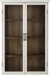 Creative Collection - Hazem Vitrineskab - Hvid Træ - 81X122X19 Cm
