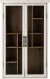 Creative Collection - Hazem Vitrineskab - Hvid Træ - 50X80X14 Cm