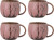 Creative Collection - Rayen Krus - Rosa - Stentøj Keramik - 4 Stk