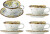 Creative Collection - Savina Kopper Med Underkop - Stentøj - 4 Stk