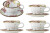Creative Collection - Savina Kopper Med Underkop - Stentøj - 4 Stk