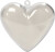 Deko-Hjerte - H 6 5 Cm - Transparent - 10 Stk