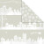 Designpapir - Huse Og Snekrystaller - 30 5X30 5 Cm - 180 G - 3 Ark