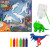 Dino World - Diy Colour Your Dino