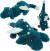 Dino World - Drageplys Mglittervinger Petrol
