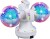 Dobbelt Spejlkugle Med Flot Rainbow Led - Lys