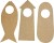 Dørskilte - Str 10X25 Cm - 6 Stk