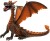 Drage Figur - Orange - Siddende - 75595 - Bullyland