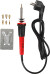 Elbrænder - Str 19X3 Cm - Stik Eu - Sort - Rød - 1 Stk