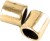Enderør - Str 2X2 Mm - Hulstr 1 4 Mm - Forgyldt - 80 Stk