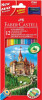 Faber-Castell - Farveblyanter Inkl Blyantspidser - Eco Pencil - 12 Stk