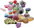Fantasy Plastperlemix - Str 5-35 Mm - Hulstr 1-4 Mm - 1000 G