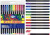 Fiberpen - 12 Stk Trekantede - Centrum